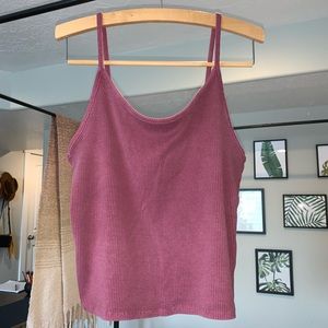 🦅 AE Ribbed Crop Tank with Adjustable Straps 🦅